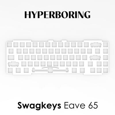 Swagkeys Eave65客制化机械键盘配件PP 铝 碳纤维定位板