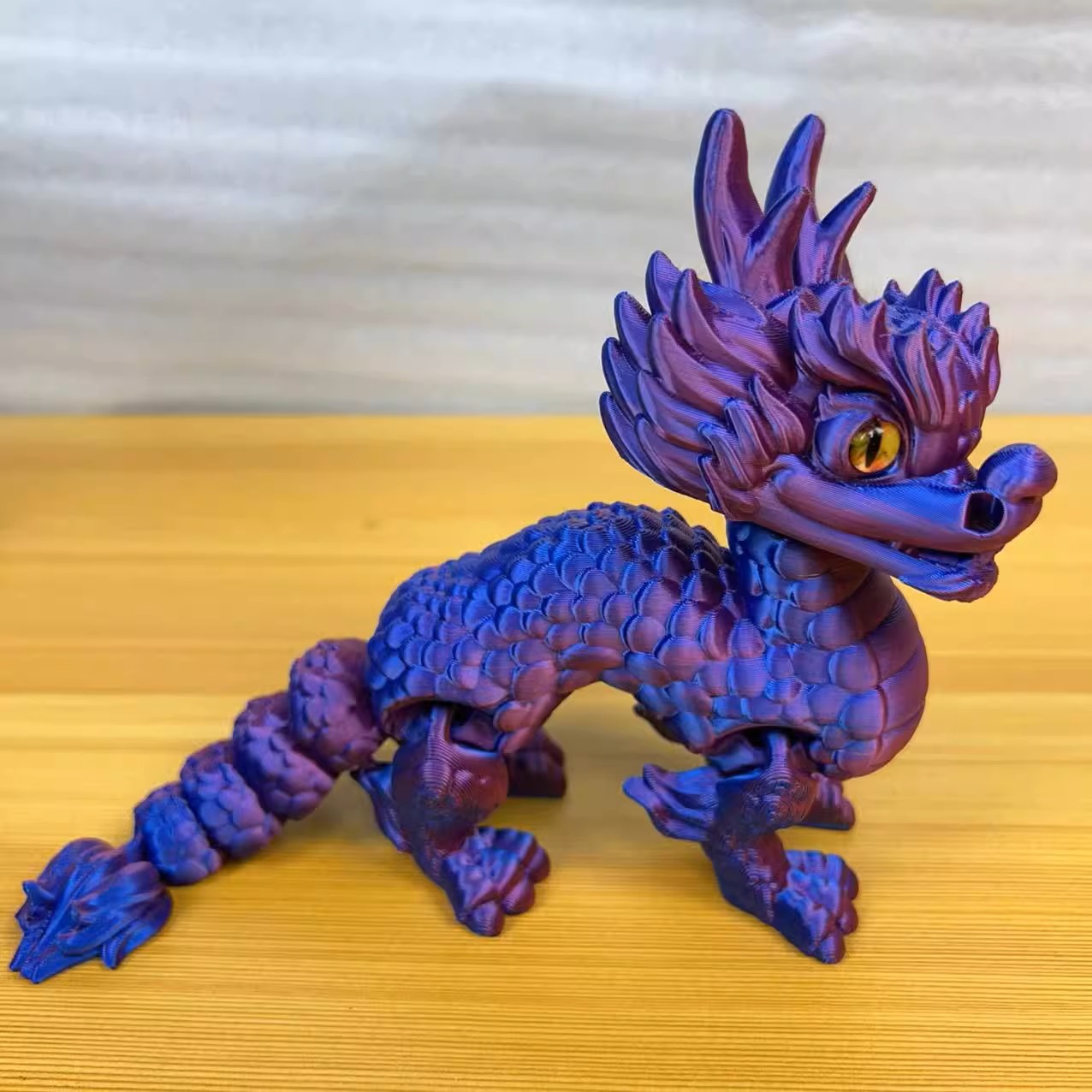 3D打印玩具年兽麒麟桌面摆件