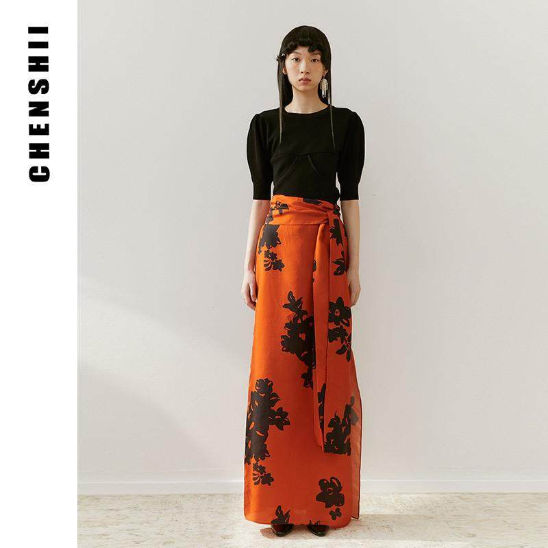 CHENSHII官方2026春装新款复古真丝印花半身裙女中长款高腰显瘦,女装/女士精品,半身裙,淘宝优惠券,粉丝福利购,淘宝优惠卷