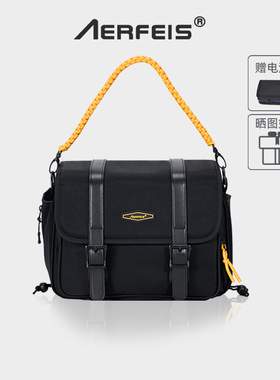 阿尔飞斯单肩斜挎数码微单收纳包专用防水手提摄影包拍立得内胆包适用索尼富士xt5xt30佳能单反r50复古相机包