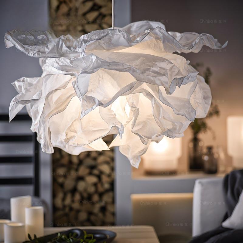 Chihiro纸屋灯民宿服装店云朵吊灯纸艺创意餐厅店铺北欧卧室灯具