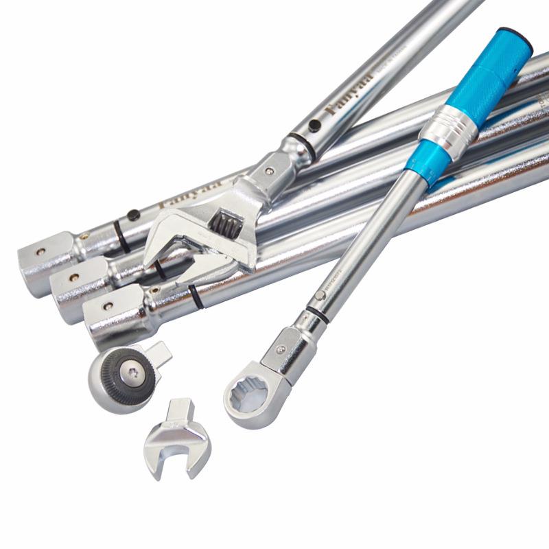 Fanyaa扭力扳手可换插件头力矩扳手专业级开口扳手咔哒式扭矩扳手