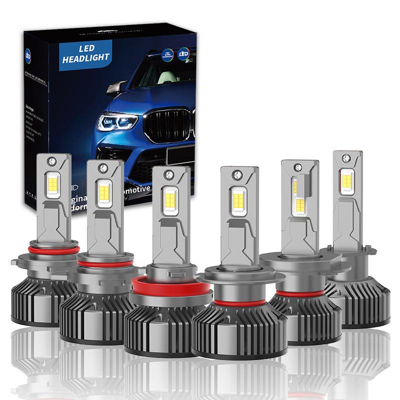 led汽车大灯双铜管70W高亮度D25系列H1/H4/H7/H8/H11/9005/9006