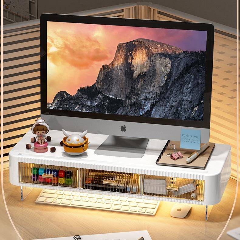 电脑增高架台式支架桌面收纳架显示器托架垫高底座办公桌置物架子