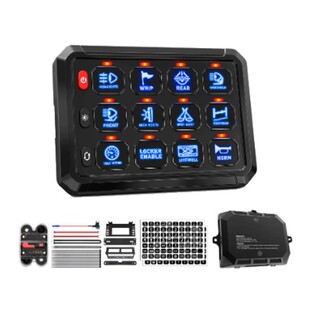 牧马人吉普汽车8位自动调光开关面板 触摸光感调节器控制盒箱线束