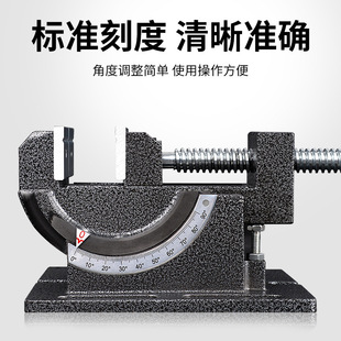 可倾斜台钳高精度台虎钳万向平口钳夹具角度钳可调斜度虎钳工作台