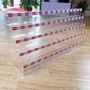 笔架文具店展示架多层阶梯宝塔柜台亚克力透明架子学生钢笔收纳架