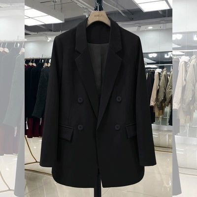 特大码300斤黑色西装外套男女秋