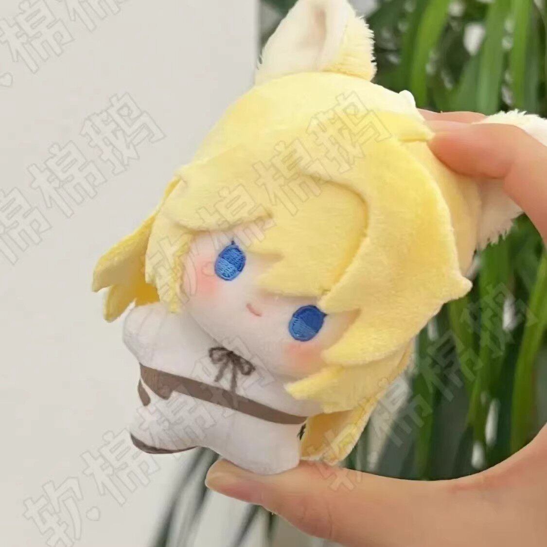 奇喵君故事猫白灵猫四月狐伊丝蛇小钰属性10cm印花棉花娃娃公仔