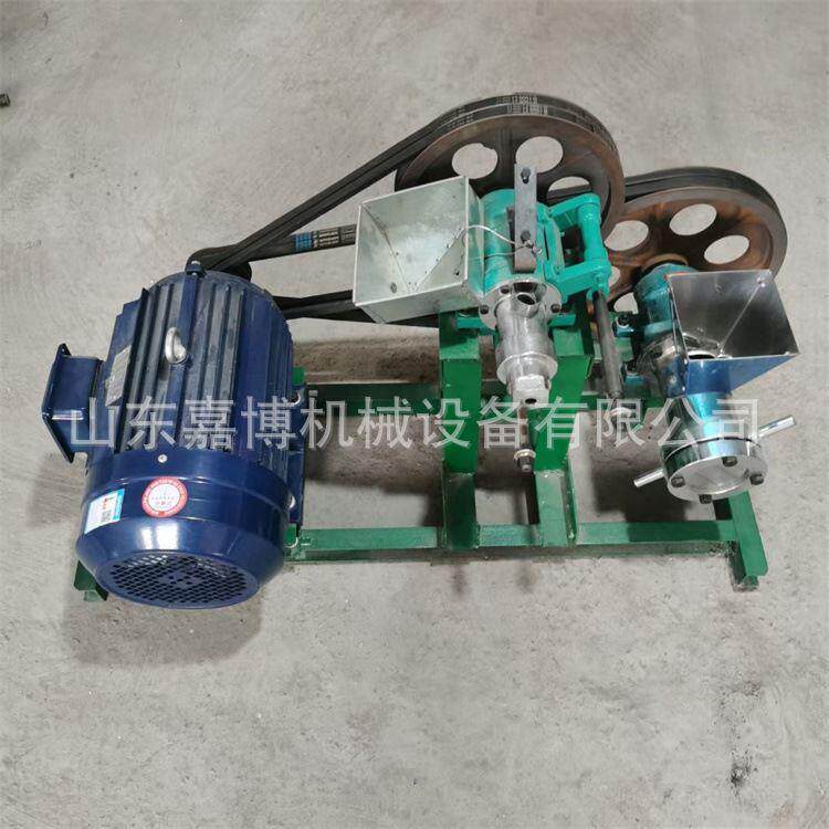 摆地摊电机款 5.5-7.5带动双机头弯管膨化机 包教技术