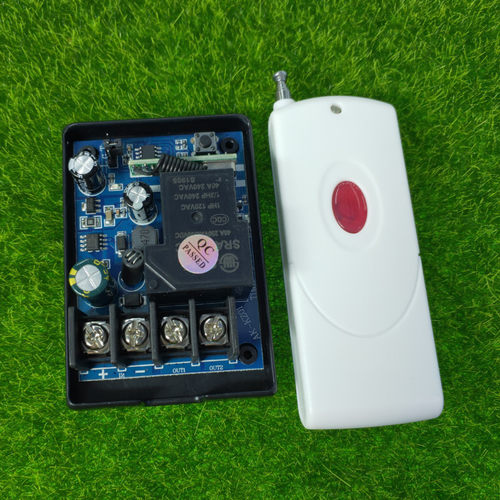 红眼圈单键遥控DC12V24V36V48v一路30A喇叭LED车灯照明开关控制器
