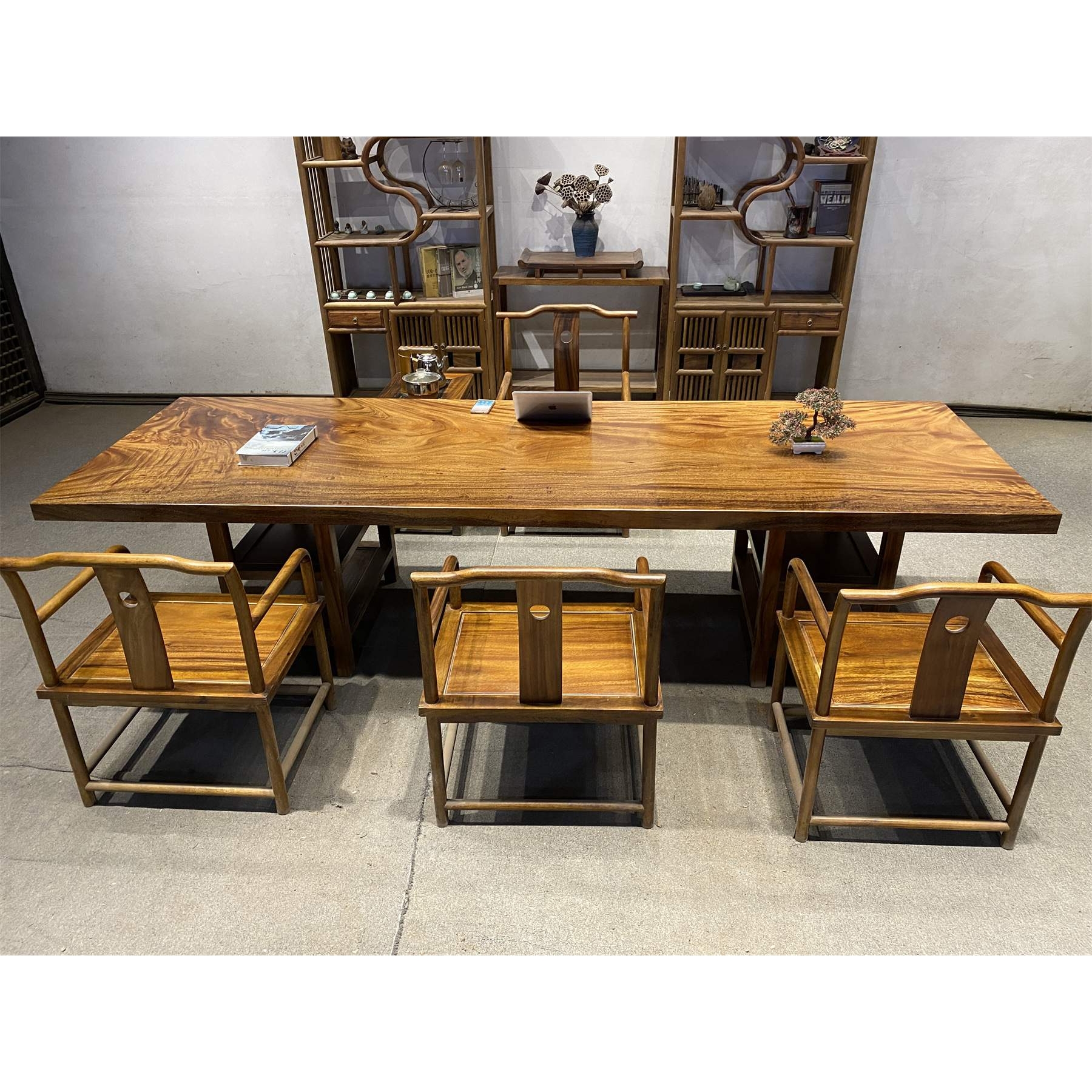 实木大板整块原木茶桌茶台胡桃木办公桌餐桌书桌画案原木