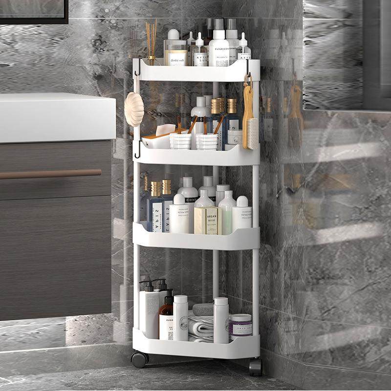 卫生间墙角三角置物架落地多层浴室厕所洗澡间拐角收纳架转角架子