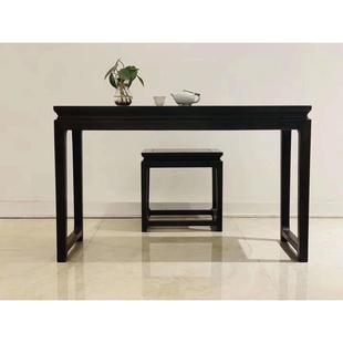 紫光檀东非黑黄檀琴案琴台两件套琴桌画案字台清式 家具 明式