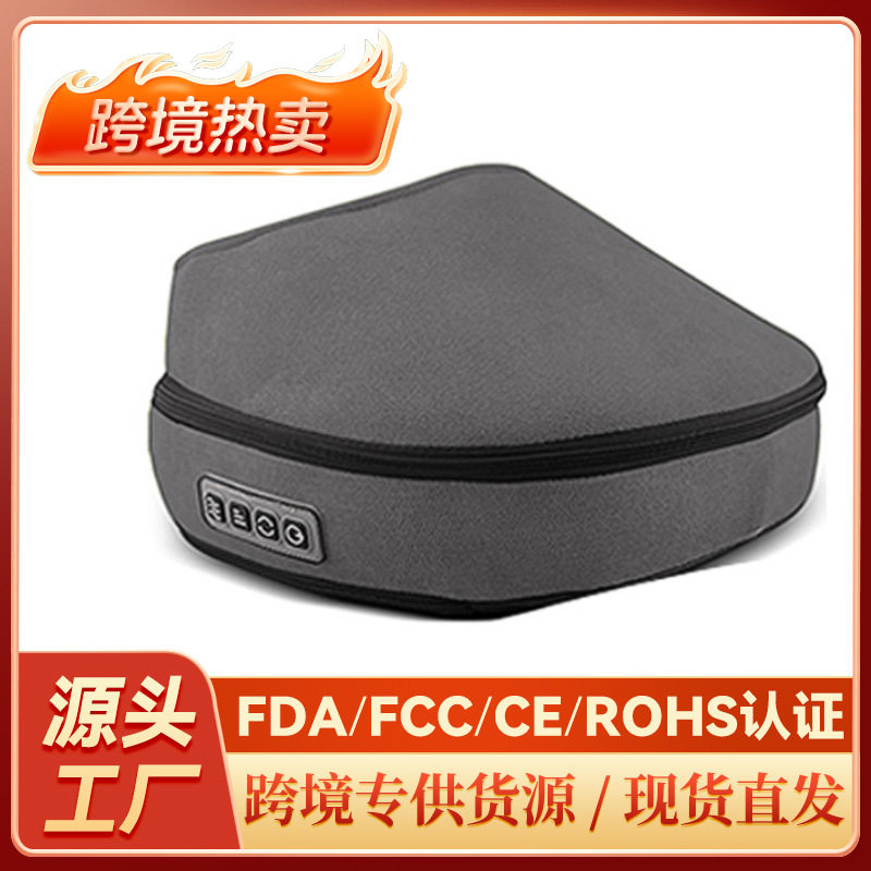 跨境足底按摩器电动足疗仪脚底足部脚部加热滚轮揉捏足疗机按脚器