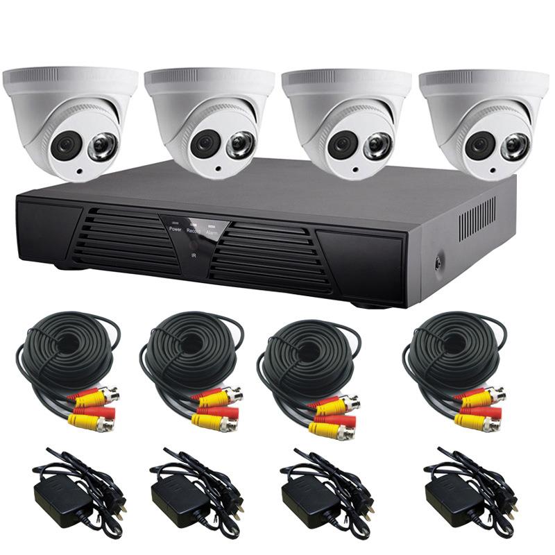 家用监控套装家用监控设备套装安防工程4CHCCTVdvrkit
