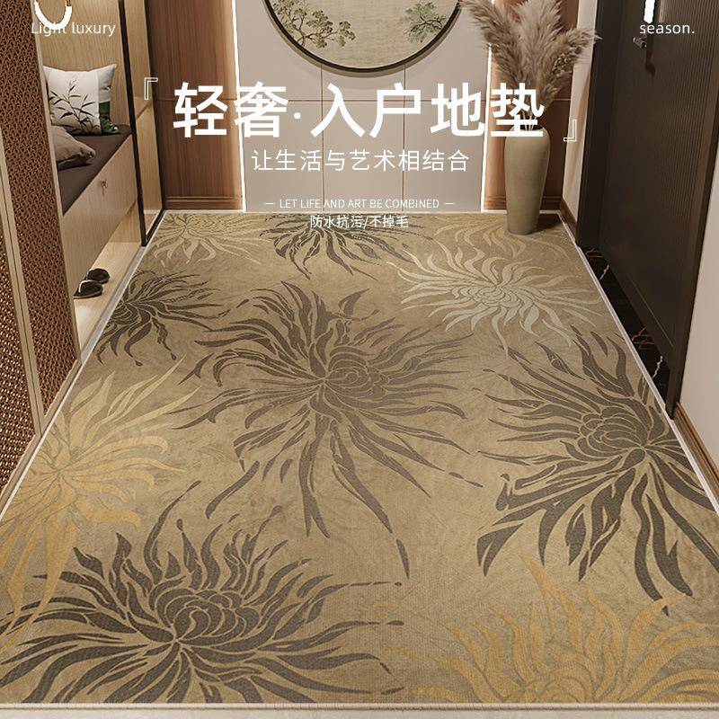 入户门地垫2024新款门口进门轻奢高级感玄关门垫家用大门脚垫加厚