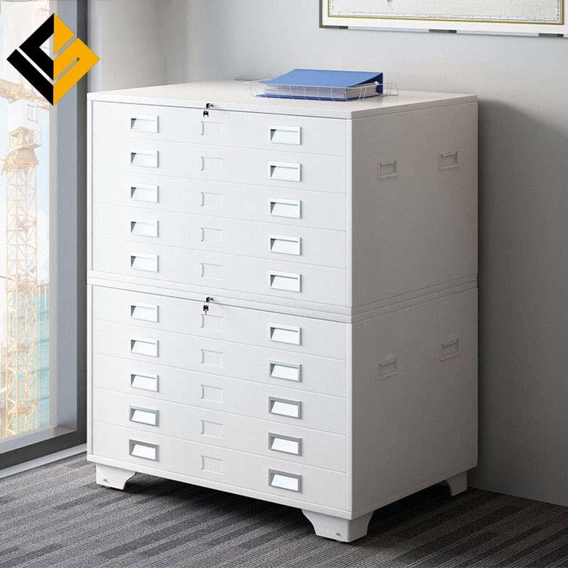 工程图纸收纳柜绘图资料底图柜0号1号抽屉式书画存放柜钢制菲林柜