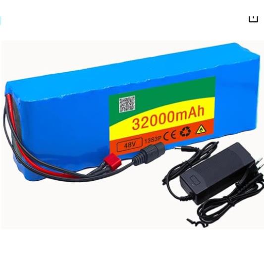 电动自行车电池48v32Ah18650锂离子电池组13串3并+充电器