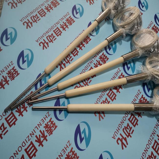 玻璃料道三点式铂金套管电热偶液晶玻璃测温用