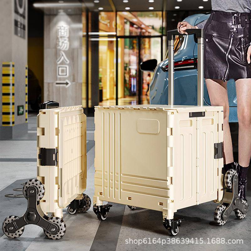 快递小推车买菜小拉车家用购物车折叠买菜车便携拉杆手拉新款拉货