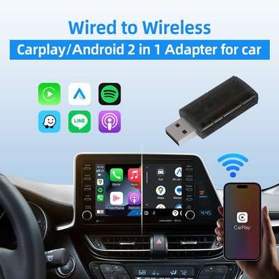 Ottocast新品无线carplay安卓Android Auto 二合一