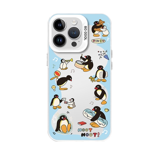 pingu手机壳苹果15华为mate60企鹅iPhone14promax可爱pura70卡通vivo小米13小企鹅OPPO周边12趣味40插画x适用