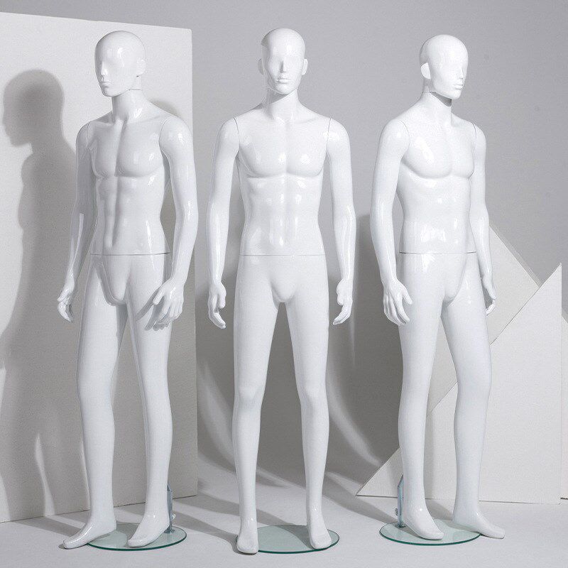 速发高档模特道具男鸭蛋头全架展示身男装服装店橱模假人模拍照窗