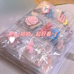 速发收纳盒耳钉大氧量饰品收纳展示架首饰收纳防容化密袋封发夹收