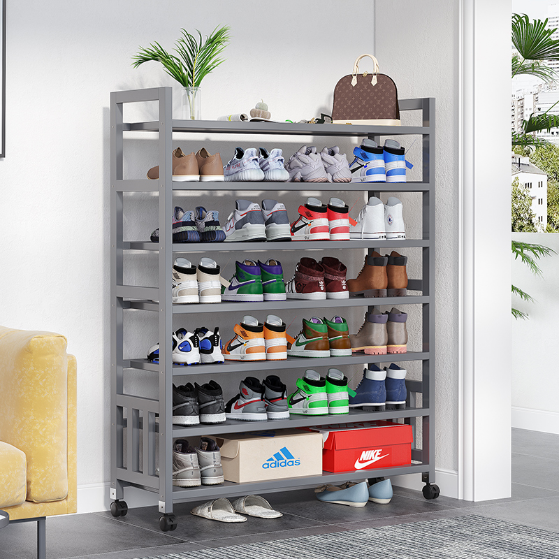 速发可架动鞋架家用门口简易多子门后鞋柜鞋层收纳置物移宿舍房用