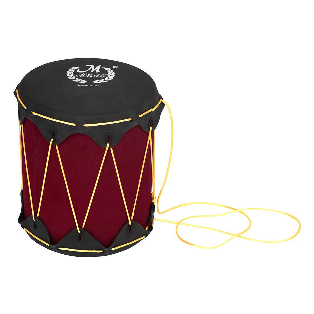 新品奥尔夫打击乐器手敲鼓印第安鼓手提鼓橡胶皮双面鼓乐器