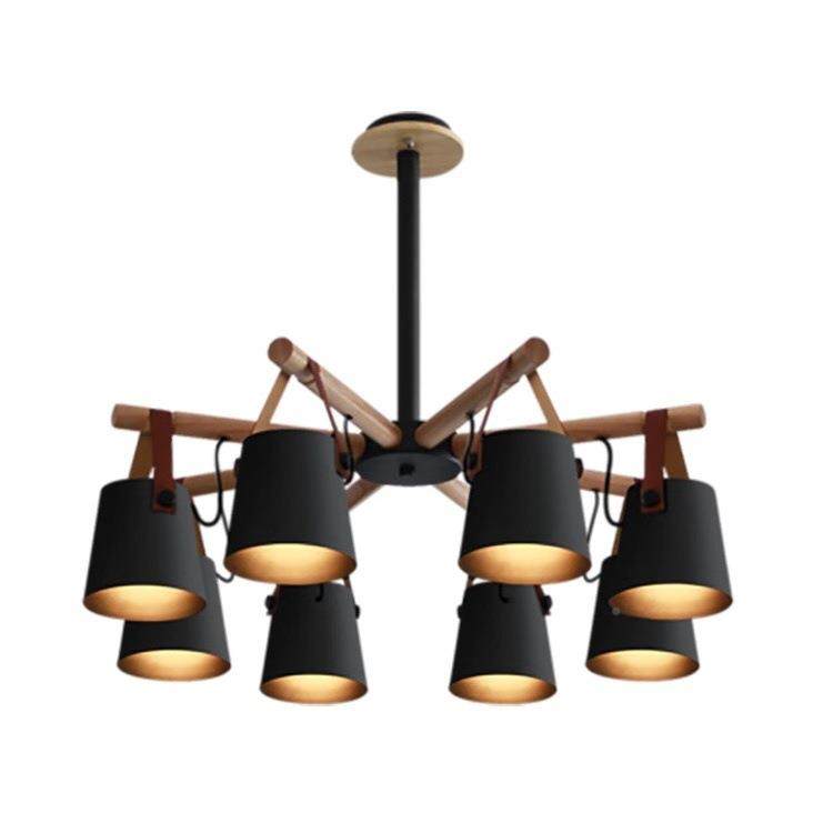 北简约计师皮带客厅吊灯创意个性原木欧厅饭餐桌灯卧室书房灯设具,家装灯饰光源,智能吊灯,淘宝优惠券,粉丝福利购,淘宝优惠卷