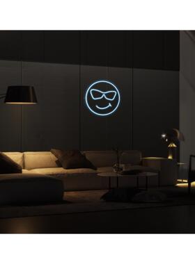 外贸款新KWF霓灯笑脸led灯氛灯围造型灯装饰霓虹虹灯创意招牌