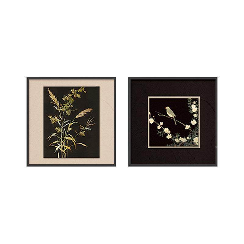 墨画竹法式艺术YZ202412客厅装组饰画餐边柜感中古风高级挂餐厅茶,家居饰品,现代装饰画,淘宝优惠券,粉丝福利购,淘宝优惠卷