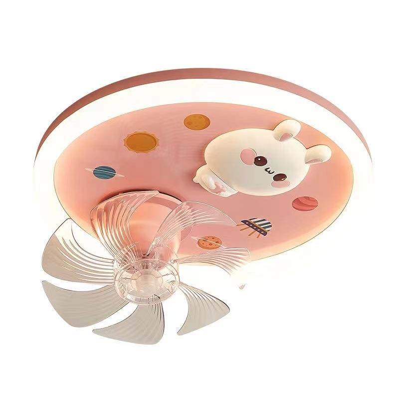 20NHI24年新款60室摇°LED头儿童房风扇灯创意个性卡通卧吸顶灯具,家装灯饰光源,风扇灯,淘宝优惠券,粉丝福利购,淘宝优惠卷