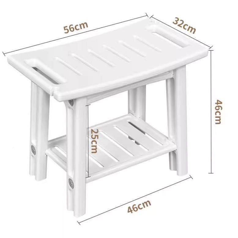 洗澡浴室凳塑老人儿童孕妇淋纳浴坐用凳收家用双层板凳防滑料矮凳,家装主材,浴室壁挂凳椅,淘宝优惠券,粉丝福利购,淘宝优惠卷