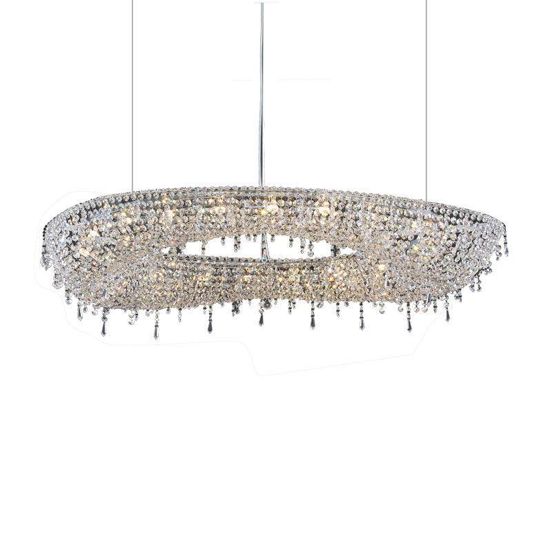 轻奢意式程水别晶吊灯复式楼墅客厅样板间吧台前台酒餐厅831店工,家装灯饰光源,智能吊灯,淘宝优惠券,粉丝福利购,淘宝优惠卷