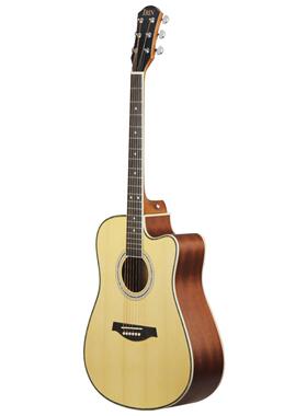 41寸杉木民谣a吉他初学者易手原声吉他guitr上成CN-D41人木吉他云