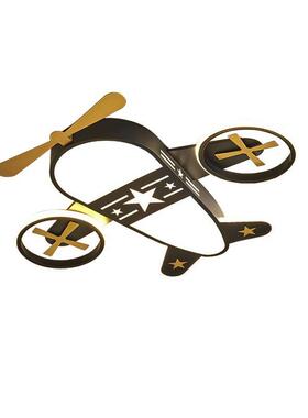 儿房灯卧室吸CXP顶灯简约现代网红创意孩卡童通飞灯机男孩女房间