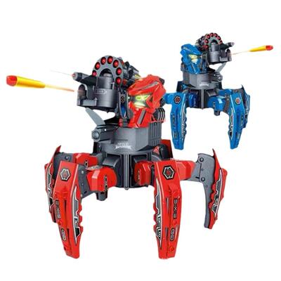 电动智遥控机器24359人三武器转换对打蜘蛛器人亲子能对战男女孩