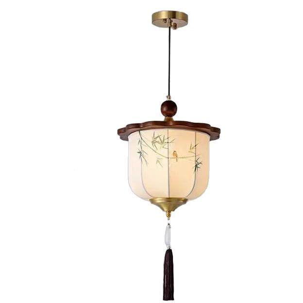 994宋式美卧室吸灯学实木布艺木中国风竹叶书顶房灯艺禅意新中式,家装灯饰光源,智能吊灯,淘宝优惠券,粉丝福利购,淘宝优惠卷