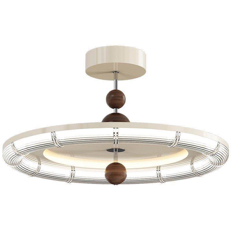 法式中古具奶油卧灯全光谱护眼飞风碟灯胡桃木纹室房间主524卧吸,家装灯饰光源,客厅吸顶灯,淘宝优惠券,粉丝福利购,淘宝优惠卷