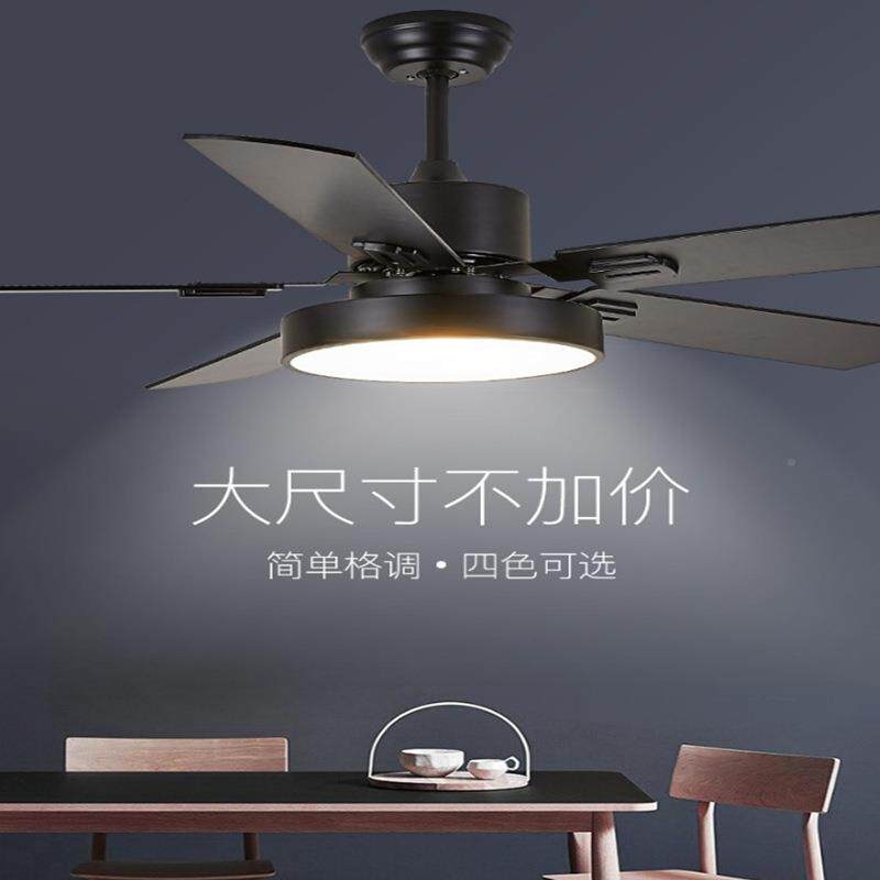 吊吸顶风扇灯简约带风扇灯吊灯餐厅扇灯客厅用家卧室电扇静音