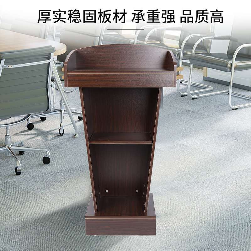 学校学生教室讲台 培训班讲桌发言台 实木迎宾台 教师桌演讲台