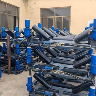 液压调偏装置槽型螺旋托辊滚筒散支吊耳清扫器煤矿输送机托辊支架