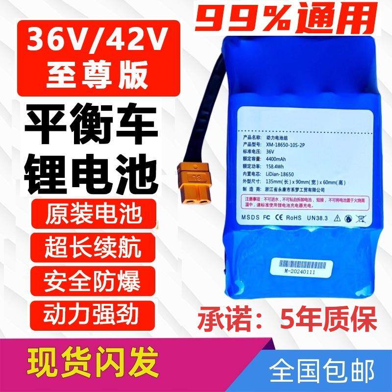 36V电动平衡车电池原装42V锂电池扭扭车领奥左拉阿尔郎通用配件