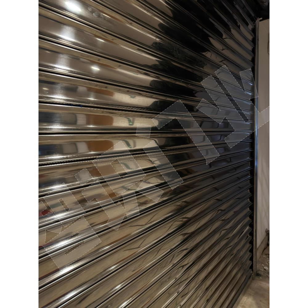 上海智识门业不锈钢型材抗风卷帘门车库门厂房工厂烤漆防盗