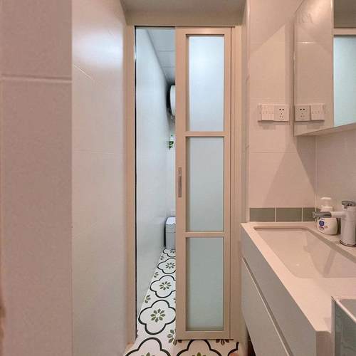 卫生间门窄边框PD门折叠推拉平开门厕所玻璃门平移门PT门阳台门