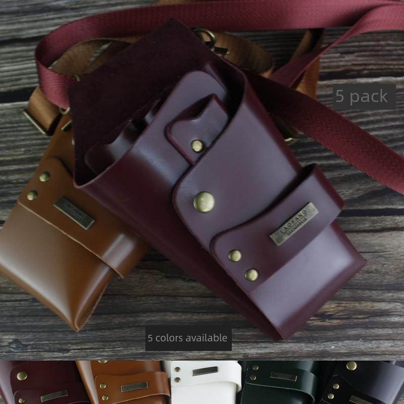 新时尚的理发师剪刀包，发型师特别腰袋，美发工具包，5包，令人