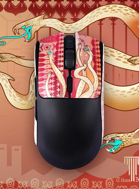 泰坦国度适用雷蛇毒蝰v3极速版泰坦皮鼠标防滑贴蝰蛇v3pro/v2汗贴